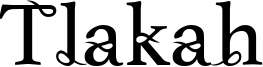 Tlakah Font