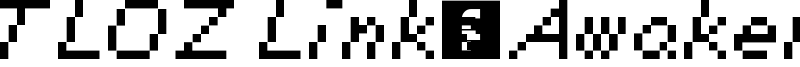 TLOZ Link's Awakening Font