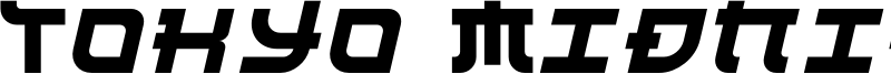 Tokyo Midnight Font