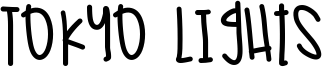 Tokyo Lights Font