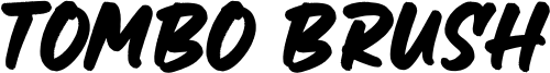 Tombo Brush Font