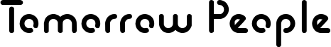 Tomorrow People Font
