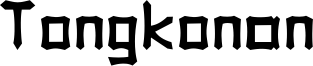 Tongkonan Font