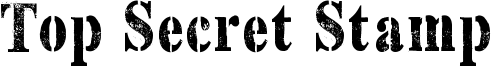 Top Secret Stamp Font