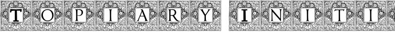 Topiary Initials Font