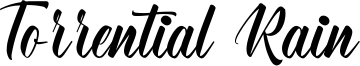 Torrential Rain Font