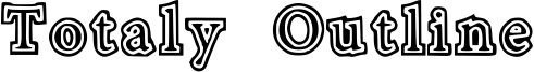 Totaly Outline Font