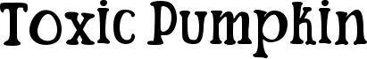 Toxic Pumpkin Font