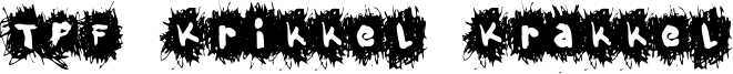 TPF Krikkel Krakkel Font