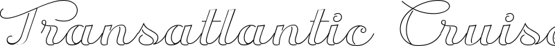 Transatlantic Cruise Font