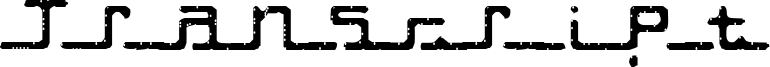 Transcript Font