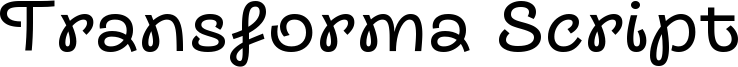 Transforma Script Font