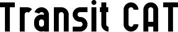 Transit CAT Font