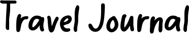 Travel Journal Font