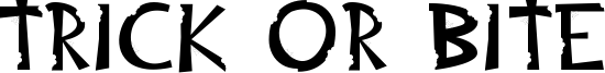 Trick or Bite Font