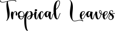 Tropical Leaves Font