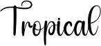 Tropical Font