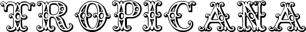 Tropicana Font