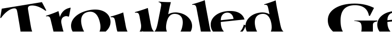 Troubled Genius Font