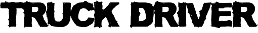 Truck Driver Font
