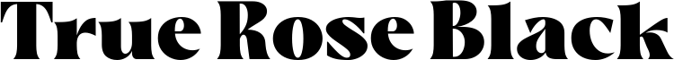True Rose Black Font