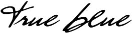 True Blue Font
