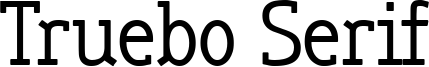 Truebo Serif Font