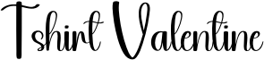 Tshirt Valentine Font