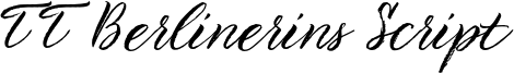 TT Berlinerins Script Font