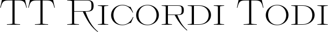 TT Ricordi Todi Font