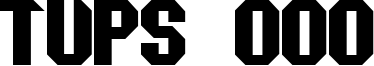 Tups 000 Font