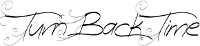 Turn Back Time Font