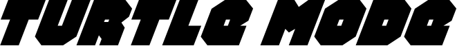 Turtle Mode Font