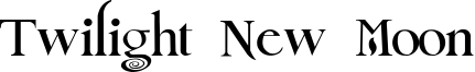 Twilight New Moon Font