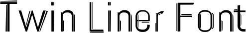 Twin Liner Font Font