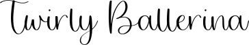 Twirly Ballerina Font