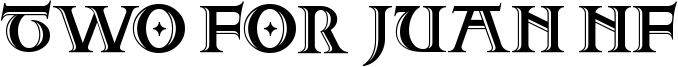 Two For Juan NF Font