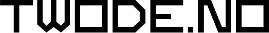 Twode.no Font