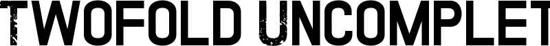 Twofold Uncomplete Design Font