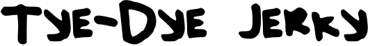Tye-Dye Jerky Font