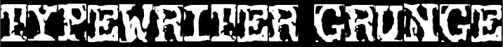 Typewriter Grunge Font