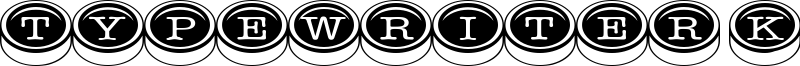 Typewriter Keys Font