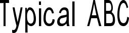 Typical ABC Font