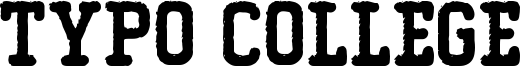 Typo College Eroded Demo.otf