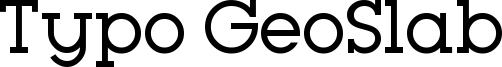 Typo GeoSlab Regular Demo.otf