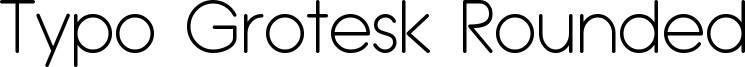 Typo Grotesk Rounded Light Demo.otf