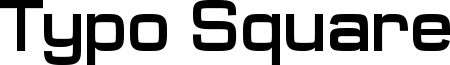 Typo_Square_Bold Demo.otf