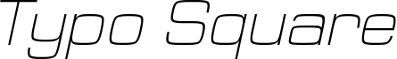 Typo_Square_Light_Italic Demo.otf