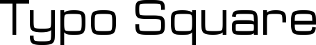 Typo_Square_Regular Demo.otf
