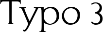 Typo 3 Font